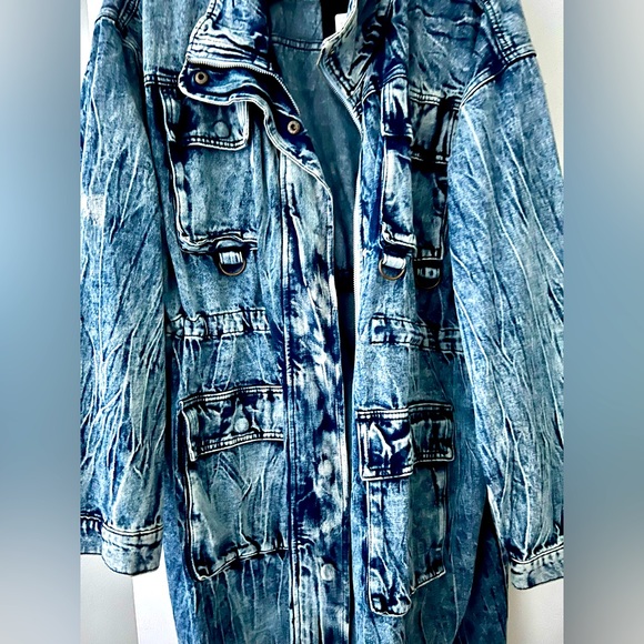 Fashion Nova Long Jean Jacket - Picture 4 of 6